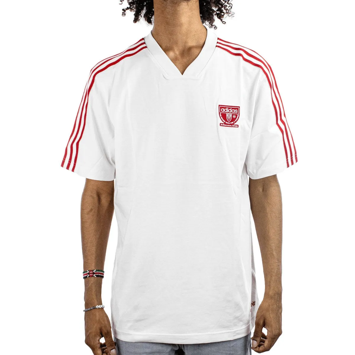 Adidas Graphix T-Shirt IX9633 - weiss-rot