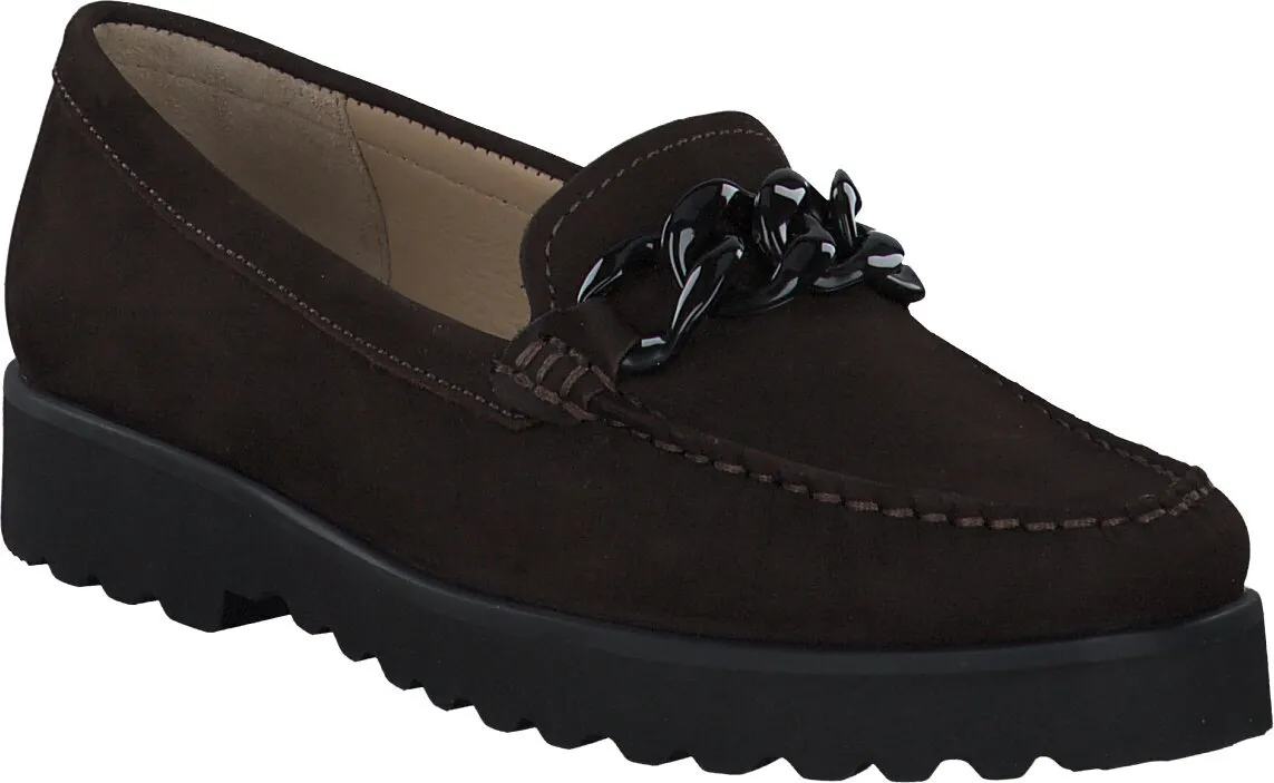 Damen-Slipper aus Leder 100202983019 (Braun)