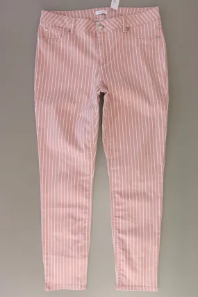 Lascana Straight Jeans Gr. 40 gestreift rosa aus Baumwolle