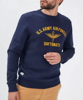 Marineblaues Textil-Sweatshirt fur Herren &bdquo;102104&ldquo;